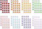 16 Sheets 8 Colors Photo Corner Stickers Holder Protectors Self Adhesive Photo M
