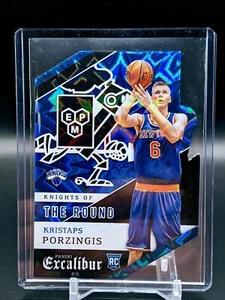 2015-16 Panini Excalibur Knights of the Round Kristaps Porzingis RC SSP - Picture 1 of 2