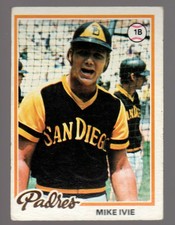 1978 Topps Mike Ivie Baseball Card San Diego Padres
