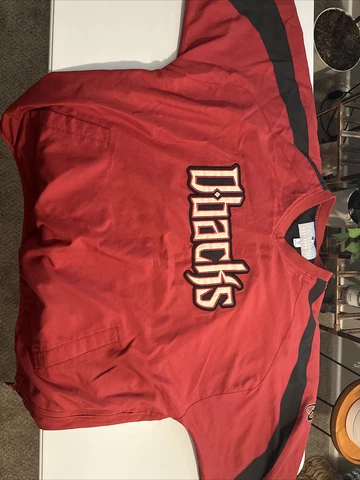 Vintage Arizona Diamondbacks Sweater Men's 2XL Majestic Pullover Windbreaker Cover