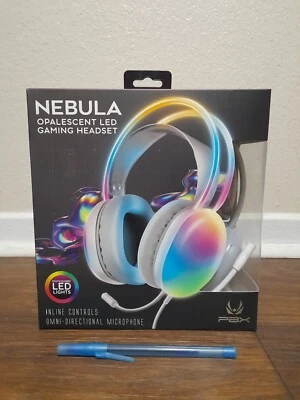 Nebula Opalescent LED Gaming Headset w/ Inline Controls and Omnidirectional Mic - Image 1 of 4