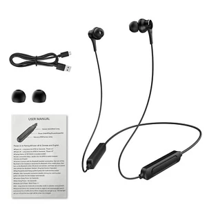 Magnetischer Hals drahtlose Kopfhörer Bluetooth 5.0 HiFi Stereo Sound Kopfhörer USA - Bild 1 von 14