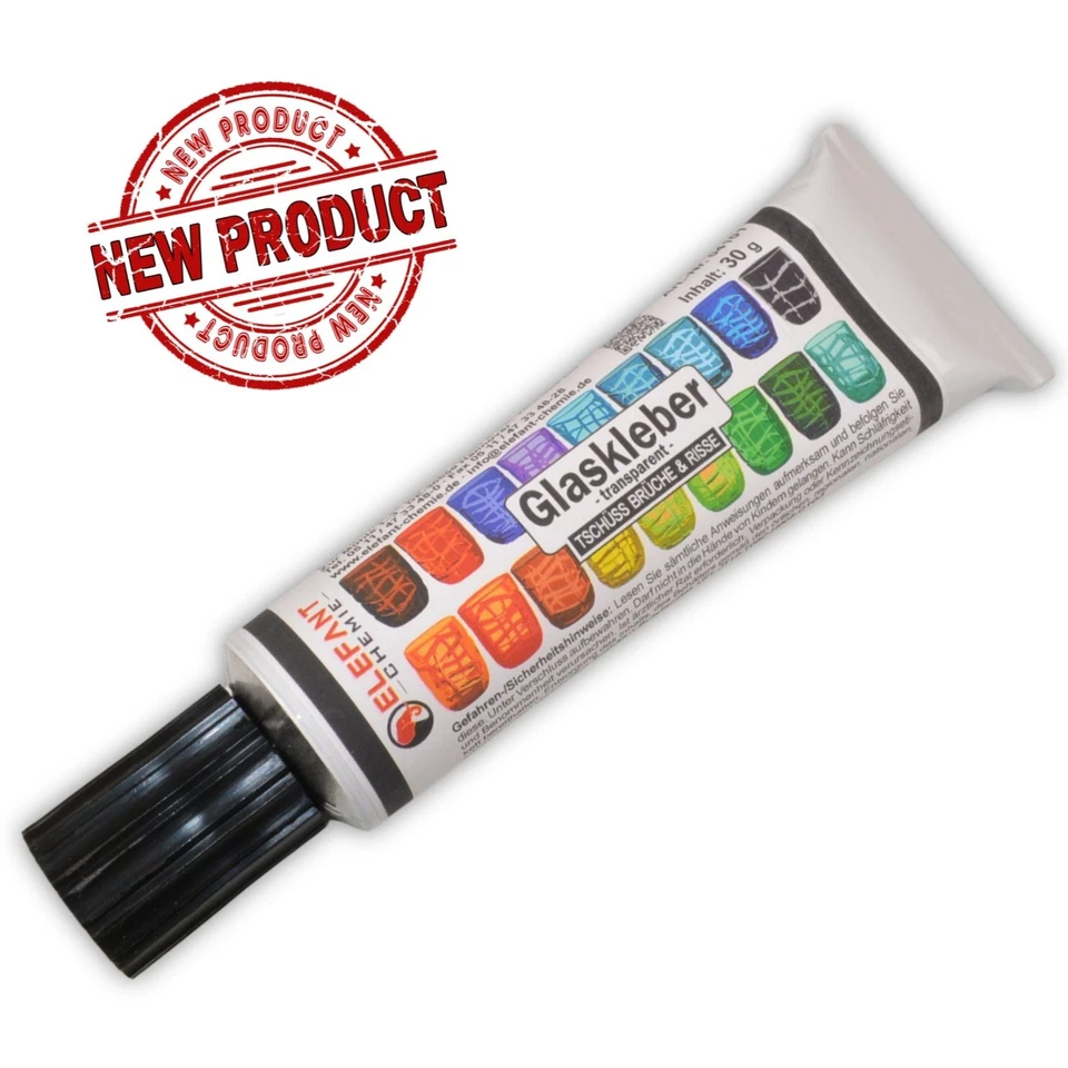 Glaskleber für Glas Porzellan Keramik Kristall Marmor Elfenbein Stein Kleber 30g - Bild 1 von 1