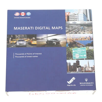 GENUINE MASERATI 2017 USA Navigation 12 CD ROM Set With Case 940000797 - Image 1 of 4
