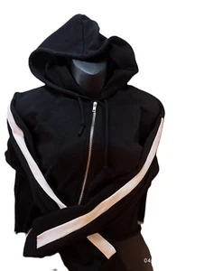 Long Sleeves Zipper Hoodie Sweatshirt Top for Adults Sz S. or Kids Sz. L. Hooded - Picture 1 of 7