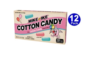 LIMITED EDITION! 12x Mike and Ike Cotton Candy 4.25 oz. Theater Box - Picture 1 of 3