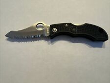 Spyderco JESTER Black Serrated Edge *RARE/DISCONTINUED NEW IN BOX*