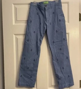 Castaway Cay Nantucket blue cotton embroidered boys pants size 12 - Picture 1 of 1
