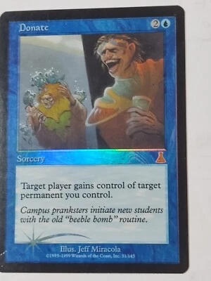 Donate FOIL Urza's Destiny  (Reserved List MTG Magic Card) Foil - Image 1 of 4