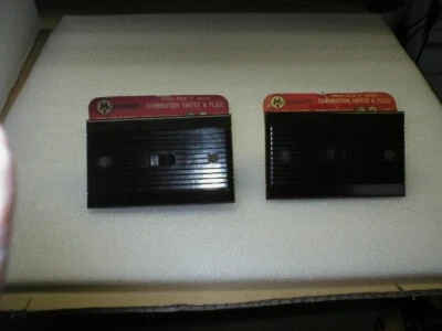 2 interruptores de palanca eléctricos de baquelita vintage de los años 40 y placa de pared, monovatio GE - NOS Foto 1 de 4