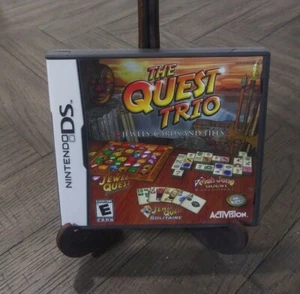 The Quest Trio: Jewels, Cards, and Tiles (Nintendo DS, 2008) Complete - Picture 1 of 3