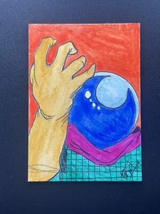 2016 Marvel Masterpieces Mysterio sketch card after Joe Jusko - Picture 1 of 3