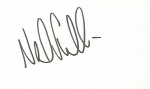 WIMBLEDON, TOTTENHAM & LEEDS: NEIL SULLIVAN SIGNED 3x5 WHITECARD+COA - Picture 1 of 1