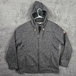 Rugged Elements Hoodie Jacke Herren XL schwarz Kunstfell gefüttert Kapuze Full Zip - Bild 1 von 10