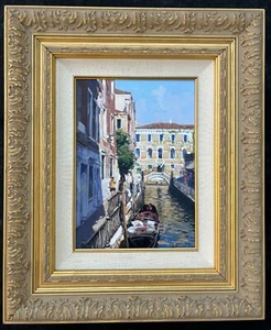 Venice Landscape Lagoon Listed Master painter Armando Romano Impressionist Art - Picture 1 of 21