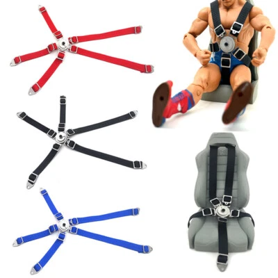 Safety Strap Belt Interior Driver Seat Decor for 1/10 RC Car Axial SCX10 Wraith - Image 1 of 4
