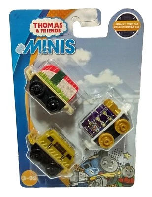 Thomas & Friends Minis 3pk Queen Belle D-10 Sushi Bertie Fisher-Price 2018 New - Image 1 of 2