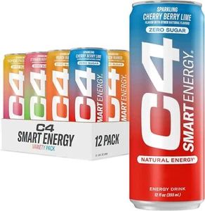 Cellucor C4 Smart Energy Drinks Variety Pack 12 Pack - Picture 1 of 3