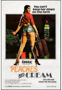 Poster film per adulti Peaches and Cream 1981 Annette Haven arte da parete sexploitation - Foto 1 di 1