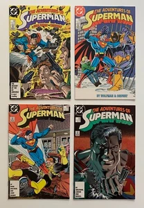 Adventures of Superman #428, 429, 430 & 431 comics (DC 1987) 4 x VF+/- issues - Picture 1 of 6