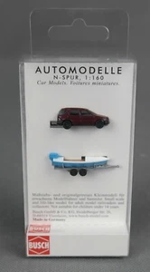 BUSCH 8334 (Spur N,1:160) Mercedes M-Klasse mit Boot - NEUWARE! - Bild 1 von 3