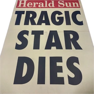 ORIGINAL RETRO Junk Cage Poster Mancave Margaux Hemingway Dies 96’ - Picture 1 of 4