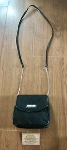 Vera Bradley Classic Black Chain Strap Crossbody Hard To Find Item - Foto 1 di 9