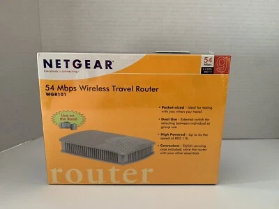 Netgear WGR101 54 Mbps 1-Port 10/100 Wireless G Router WGR101NA New w/carry Case - Image 1 of 4