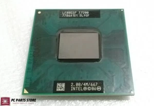 Intel Core 2 Duo T7200 2.0GHz 4MB 667MHz Mobile CPU Processor SL9SF Socket M 34W - Picture 1 of 4