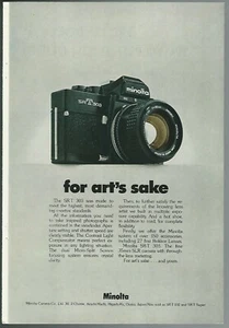1974 MINOLTA SR-T Camera advertisement, Minolta SR-T 303, European ad - Bild 1 von 3