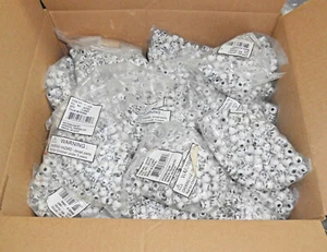 White Skull Pony Beads Large Lot for Crafts Paracord Halloween Jewlery - Picture 1 of 1