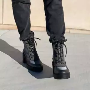 Mujer Rocket Dog Karli Botas de Tacón con Cordones Pistola Metal Precio de venta sugerido por el fabricante £70 Talla UK5 - Imagen 1 de 8