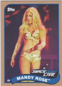 2018 Topps WWE Heritage Wrestling Card #46 Mandy Rose BRONZE - Picture 1 of 1