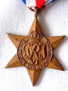 WWII MEDAL - THE FRANCE & GERMANY STAR MEDAL (ORIGINAL NOT A COPY) - Picture 1 of 3