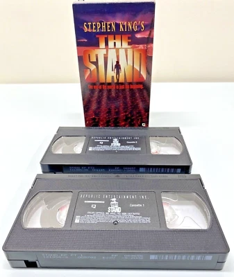 VTG THE STAND VHS 1995 2 Tape Set Republic Pictures Stephen King NR 366 Minutes - Image 1 of 4