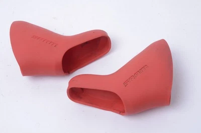 SRAM Hoods For Doubletap Levers Red Pair (From 10 Speed Red Levers) (BC7) - Image 1 of 4