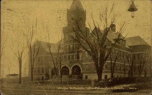Washington,IN High School 1912 Daviess County Indiana Postcard - Picture 1 of 2