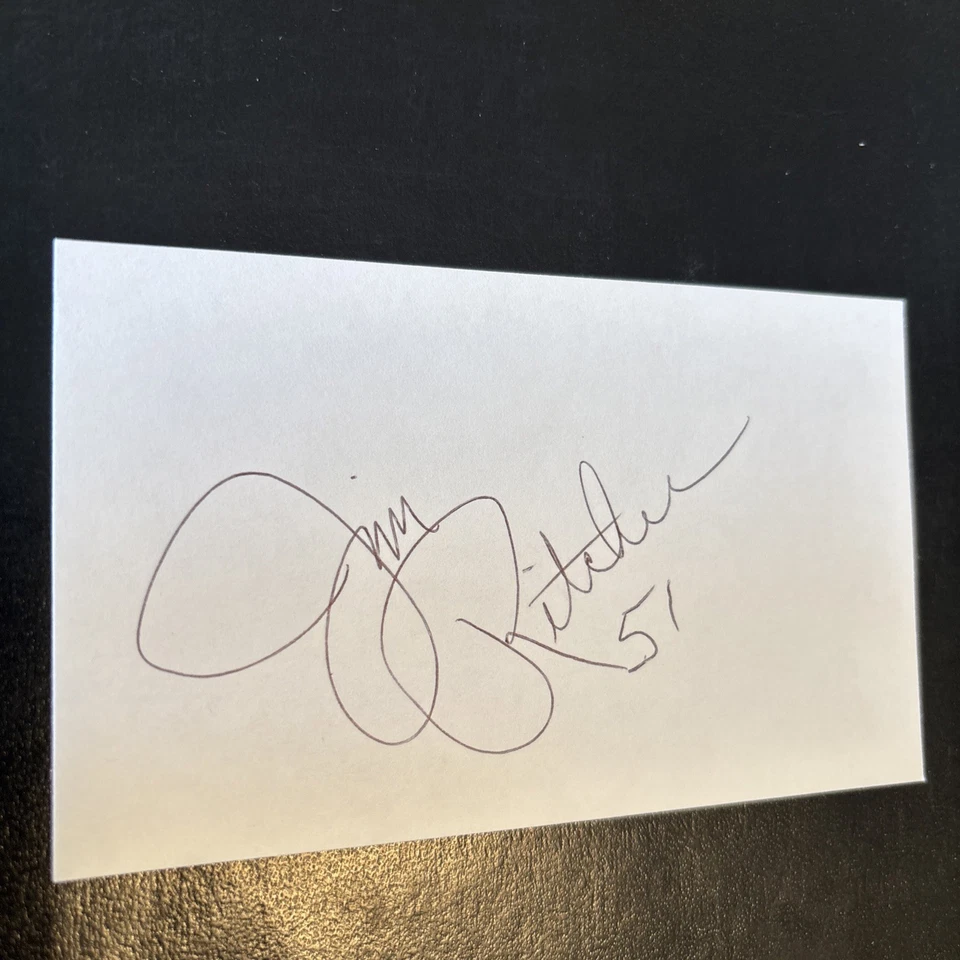 Jim Ritcher (NC State - CFBHOF) ‘80 Buffalo Bills, Bills Wall Of Fame, 218 Games - Image 1 of 1