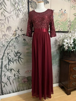 Everpretty Talla 18? Vestido de noche con corpiño de encaje mangas tres cuartos nuevo con etiqueta  Foto 1 de 4