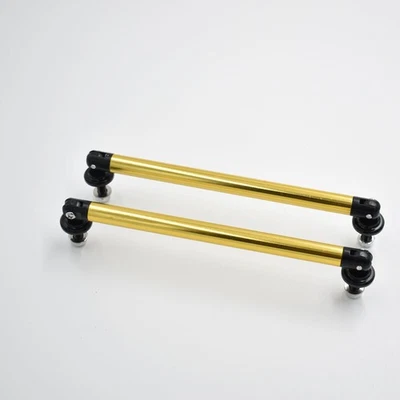 Pair Gold Universal Car Front Bumper Lip Splitter Rod Strut Tie Bar Support 15CM — 第 1/4 张图片