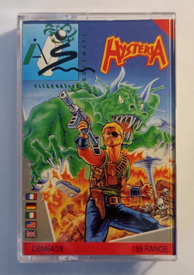 HYSTERIA - RARE Alternative version - Commodore 64 C64 C128 - TESTED See photos - Image 1 of 4