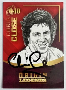 QUEENSLAND MAROONS CHRIS CLOSE SIGNED ORIGIN LEGENDS TRADING CARD - Picture 1 of 1