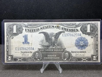 1899 $1 BLACK EAGLE SILVER CERTIFICATE FR. 234 VF BEAUTIFUL! Z105 - Image 1 of 2