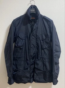 ASPESI Navy Nylon Military Jacket Japan M Size - Picture 1 of 12