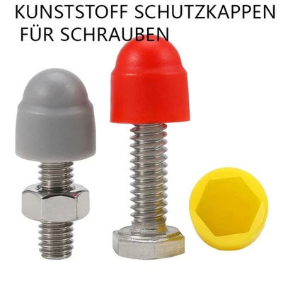 Kunststoff Schutzkappen für Schrauben Sechskantschrauben Abdeckkappen Hutmutter - Bild 1 von 4