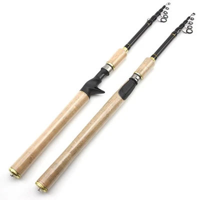 Fishing Rod Carbon Fiber Spinning/Casting Ultra-Light Fishing Pole Trout Rods - Image 1 of 4