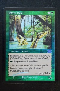 Magic The Gathering MTG RIVER BOA FOIL Friday Night Magic LP Lightly Played - Picture 1 of 2