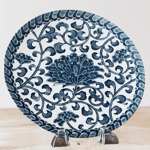 "Juego de 5 platos de chinoiserie vintage azul mamá azul y blanco 8,75""!" ¡Impresionante!  - Imagen 1 de 11