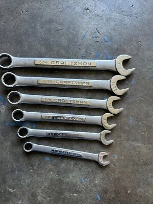 Lote de llaves combinadas Craftsman serie V 6 piezas 3/4 “a 7/16” 12 piezas Foto 1 de 4