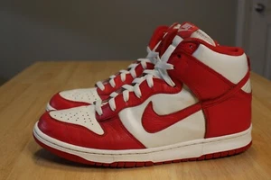 2012 College Pack Nike Dunk High Sail/Action Red 317982-122 Size 12 St John's - Picture 1 of 12